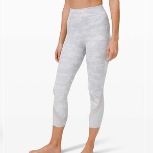NWOT Lululemon Wunder Under High-Rise Crop Scallop Incognito Camo Jacquard 12